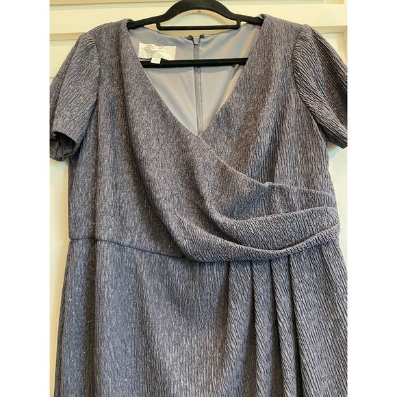 Oleg Casini Mother of Bride/Groom Formal Glittery Charcoal 18W - Picture 8 of 16